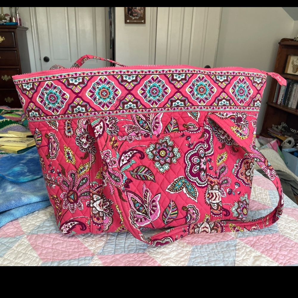 Vera Bradley Call Me Coral Weekender Tote